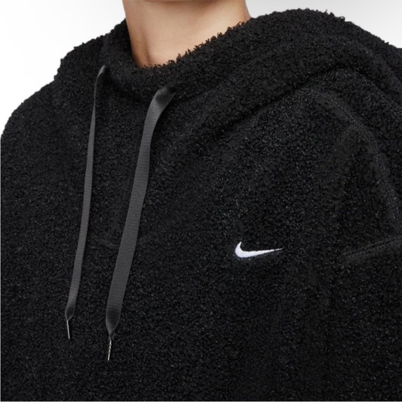 Nike Black Oversized Fleece Hoodie - Picture 4 of 7